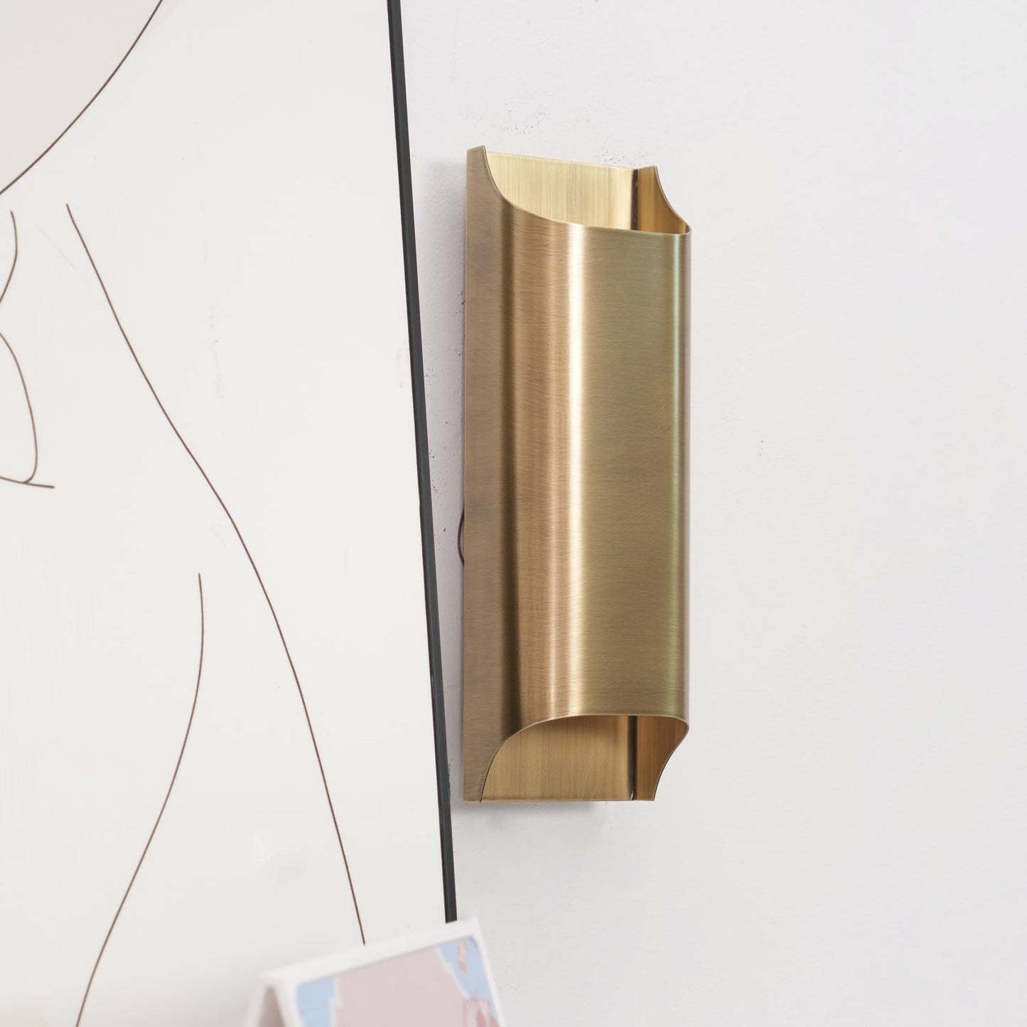 Hardy Wandlamp Kunst Nordic in Messing