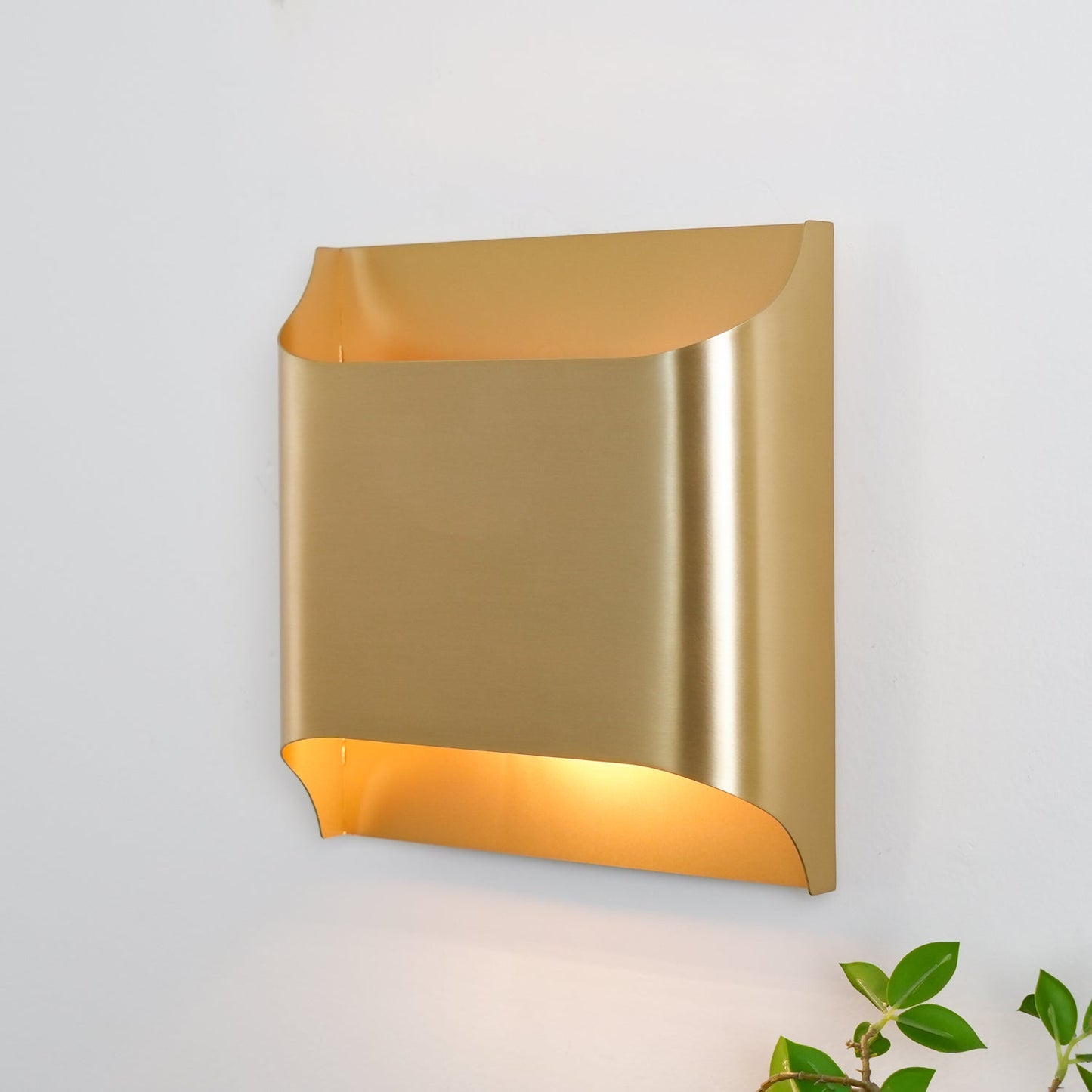 Hardy Wandlamp Kunst Nordic in Messing