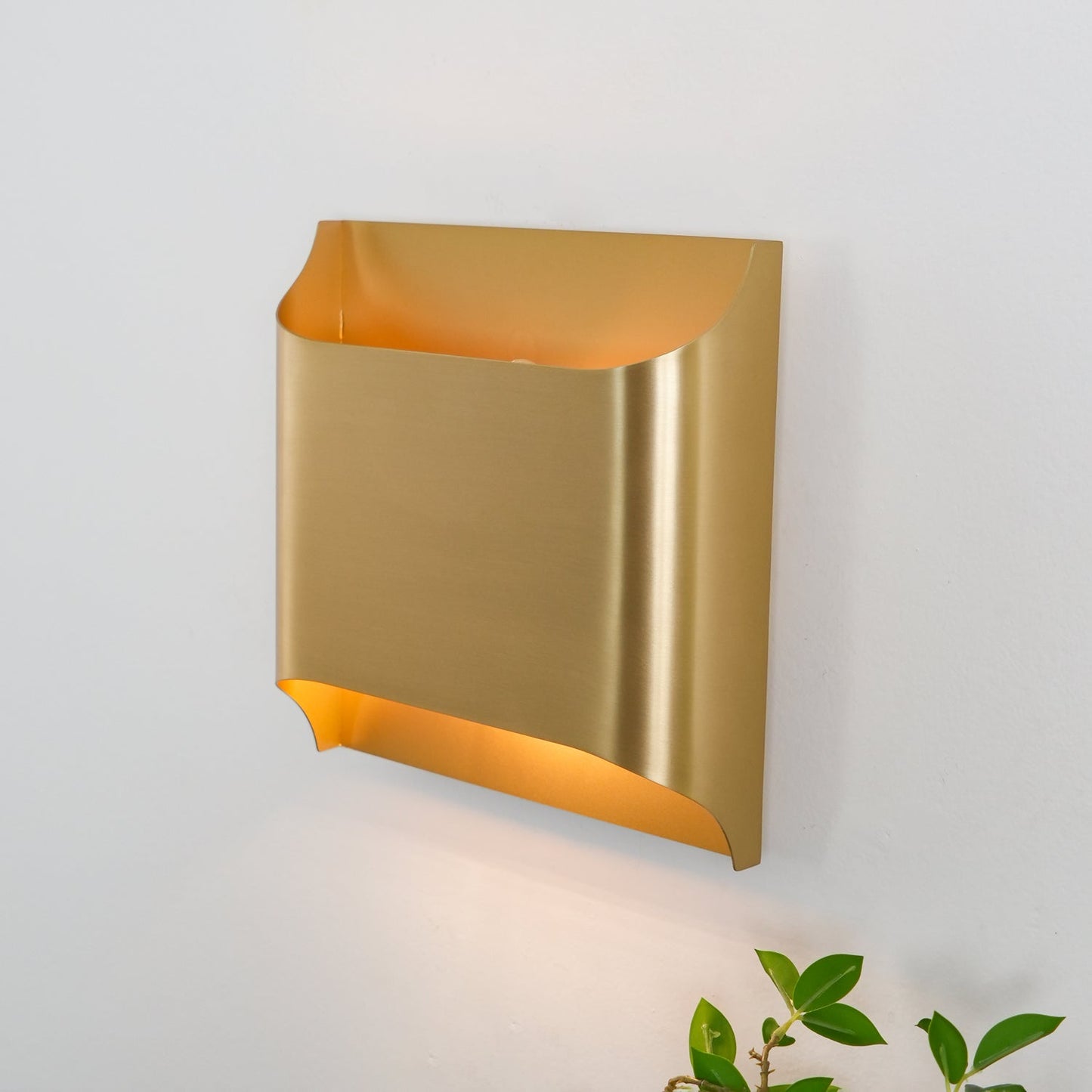 Hardy Wandlamp Kunst Nordic in Messing