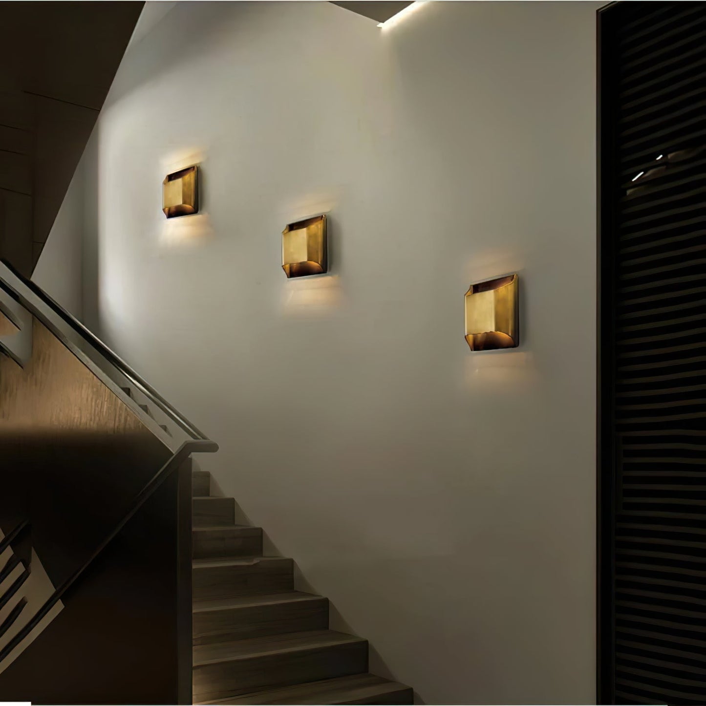 Hardy Wandlamp Kunst Nordic in Messing