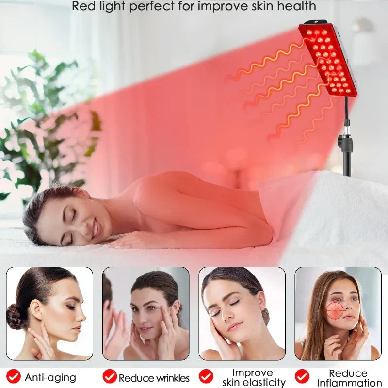GlowWave | Roodlichttherapiepaneel | Diepe Genezing | Verlicht Pijn en Stress