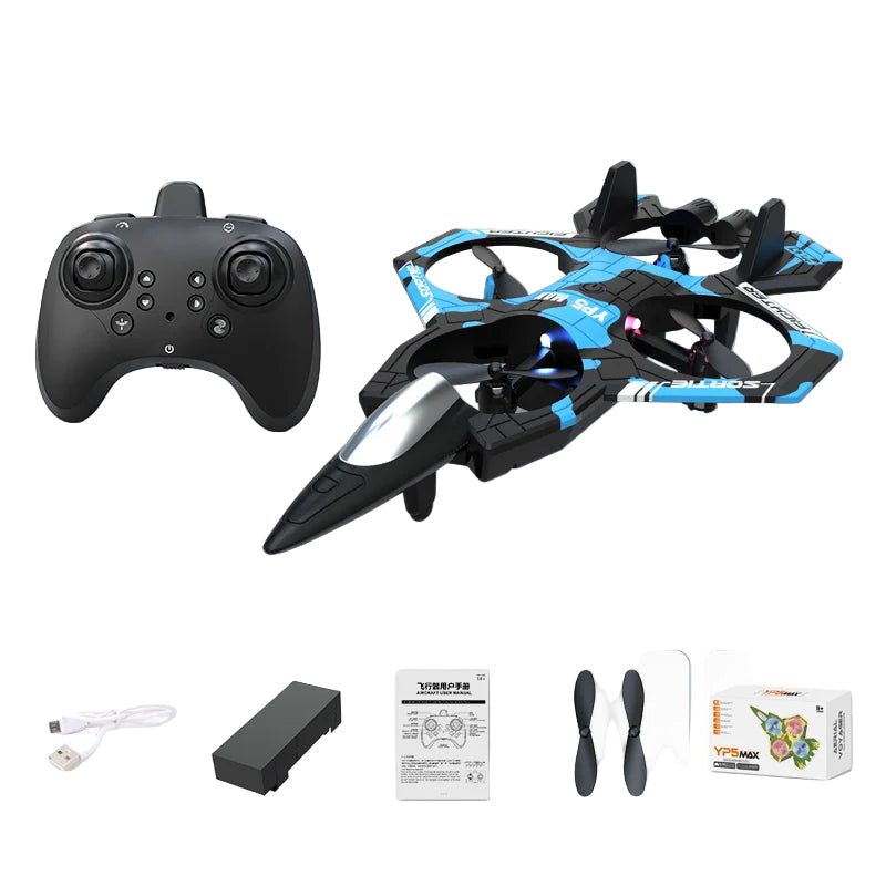 Aereo RC lichtgewicht met gyroscopische stabilisatie en LED-lampen – ideaal voor beginners en kinderen