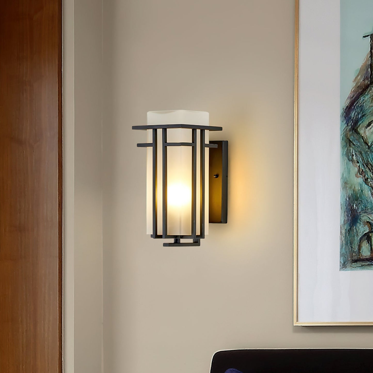 Lustra Buitenwandlamp van IJzer Retro Lantaarn