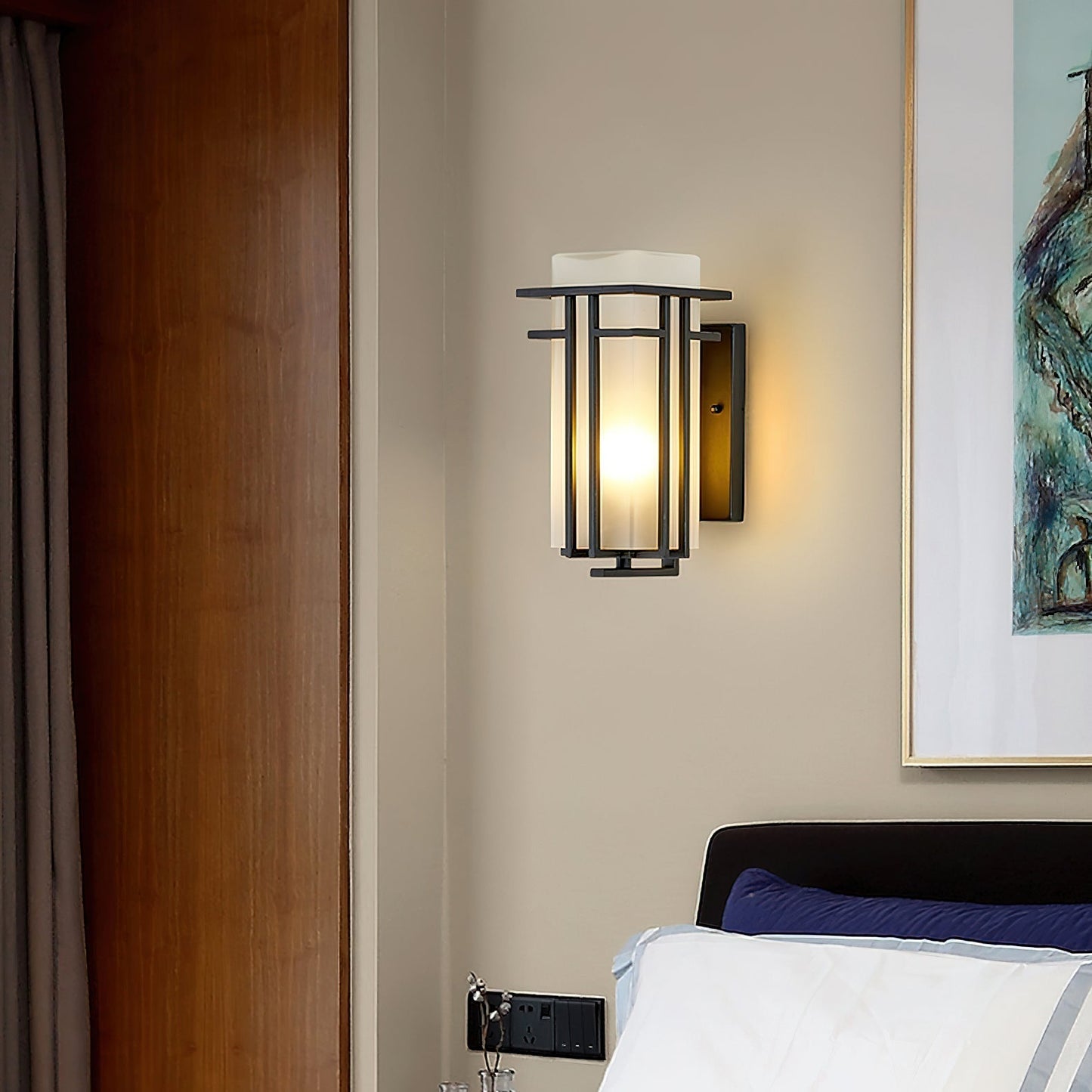 Lustra Buitenwandlamp van IJzer Retro Lantaarn