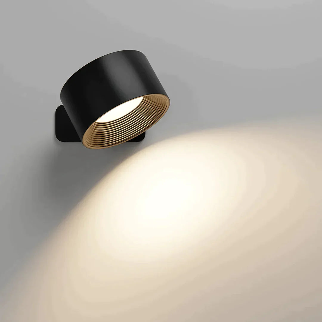 Luméa | LED Wandlamp – Draadloze Verlichting en 360° Draaiende Kop