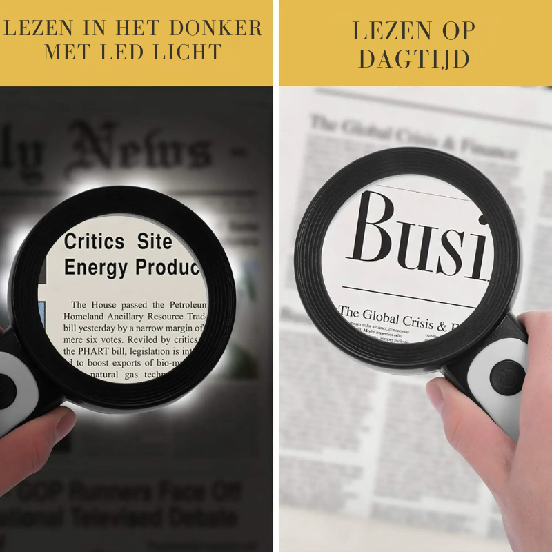 LumenSight | Krachtige 30x LED vergrootglas voor lezen en inspectie