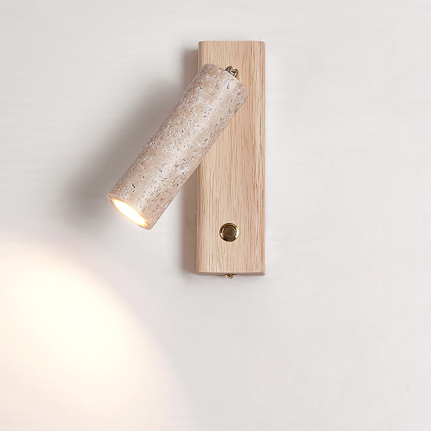 Ornoria Wandlamp Cilindrisch in Travertin