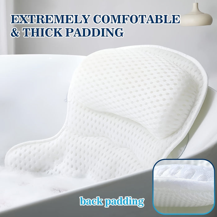 LuxeRest | Ergonomisch Mesh Badkussen voor Nek- en Rugondersteuning
