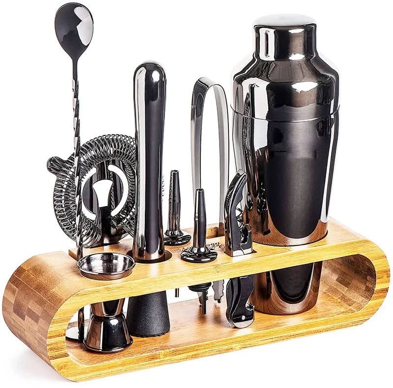 LUXMIX BARSET – 10-delig Cocktailset van RVS voor stijlvolle drankjes