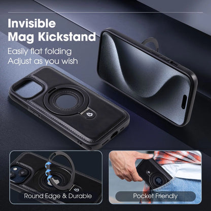 Magnetische iPhone-hoes met onzichtbare ringstandaard