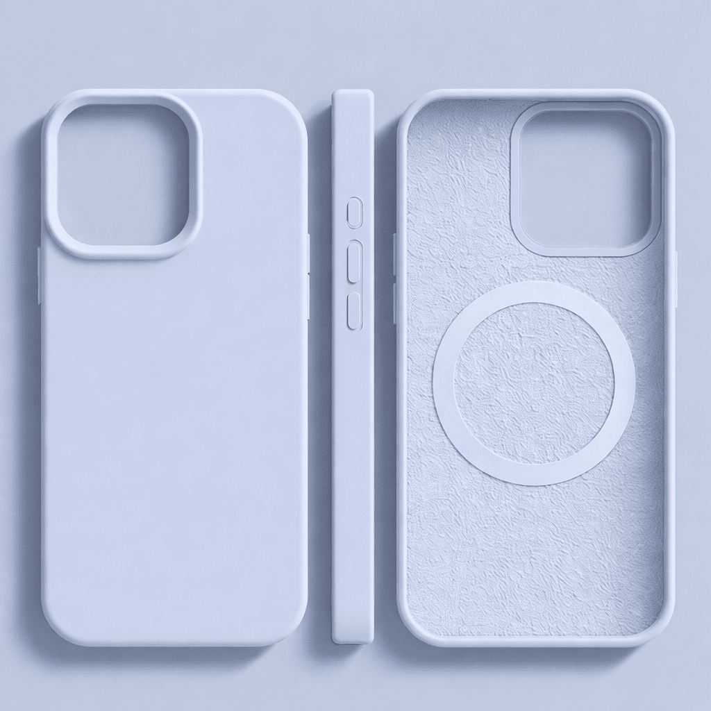 iPhone Hoes MagSafe – Siliconenhoes met Soft Touch en camera bescherming