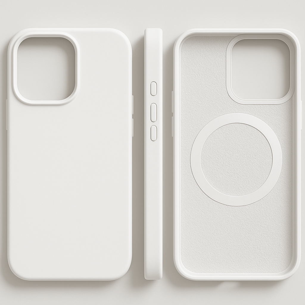 iPhone Hoes MagSafe – Siliconenhoes met Soft Touch en camera bescherming