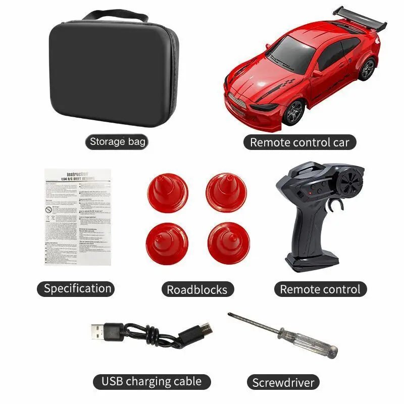 SPEEDNOVA – Mini 1:64 RC-Drift-Racewagen met LED-koplampen