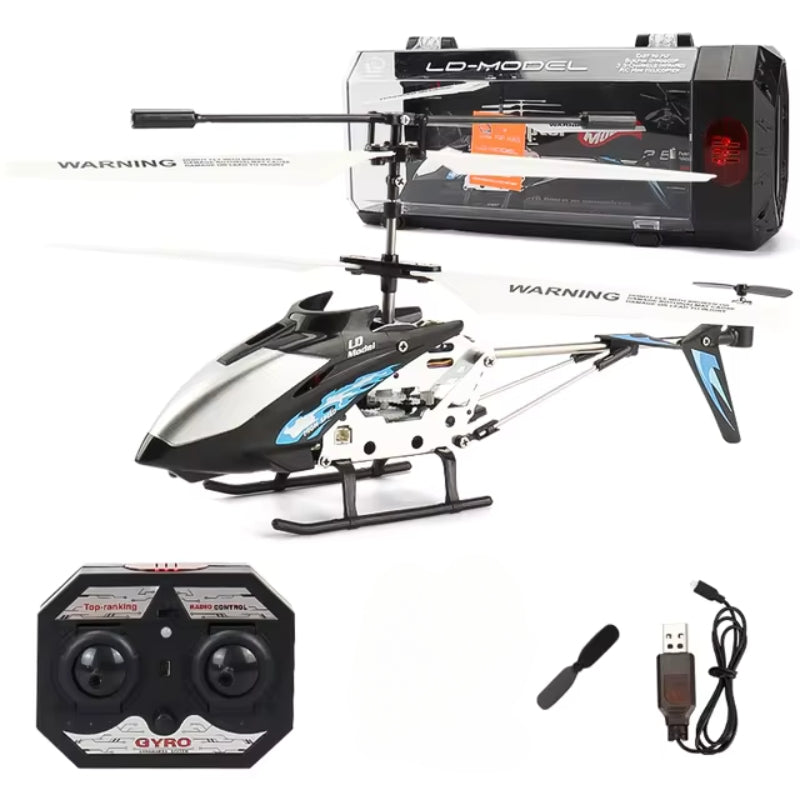 Hercu Vlieg Mini RC Helikopter | Deze RC minihelikopter is gebouwd om lang mee te gaan en gemakkelijk te besturen, en biedt een soepele vlucht met een duurzaam metalen frame, gyrostabiliteit en 3-kanaalsbesturing voor alle ervaringsniveaus.