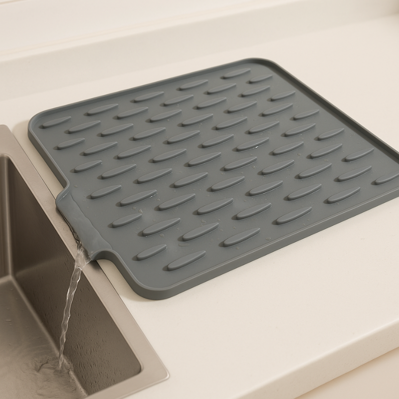Skanto | Warmtebestendige siliconen droogmat | Snelle droging, antislip en ruimtebesparend voor keukenorganisatie