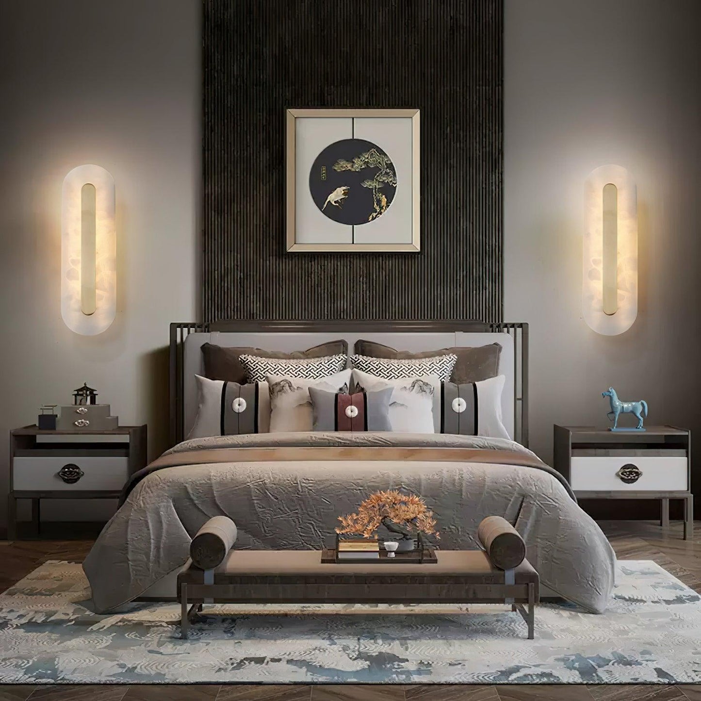 Selvia Wandlamp van Albast