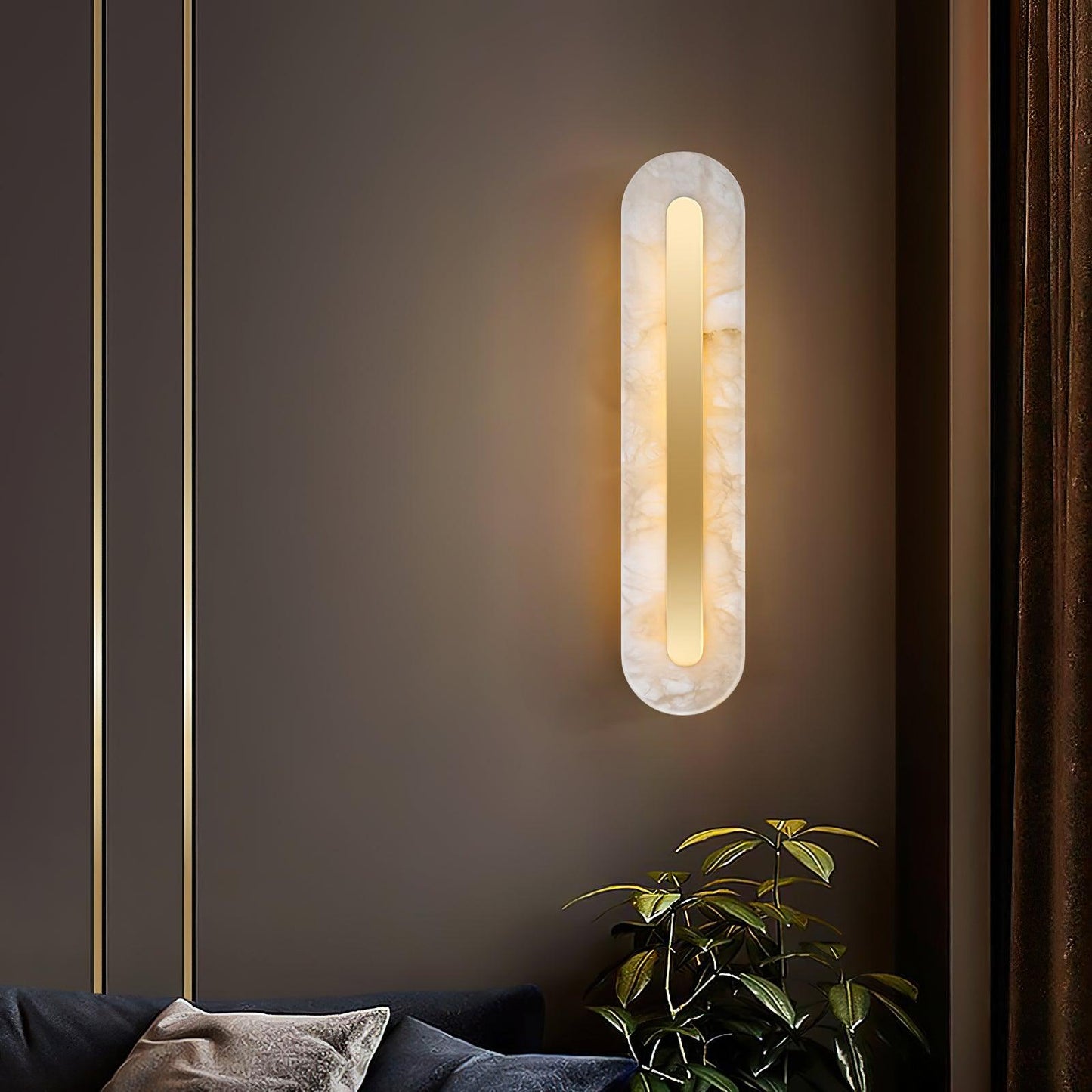 Selvia Wandlamp van Albast