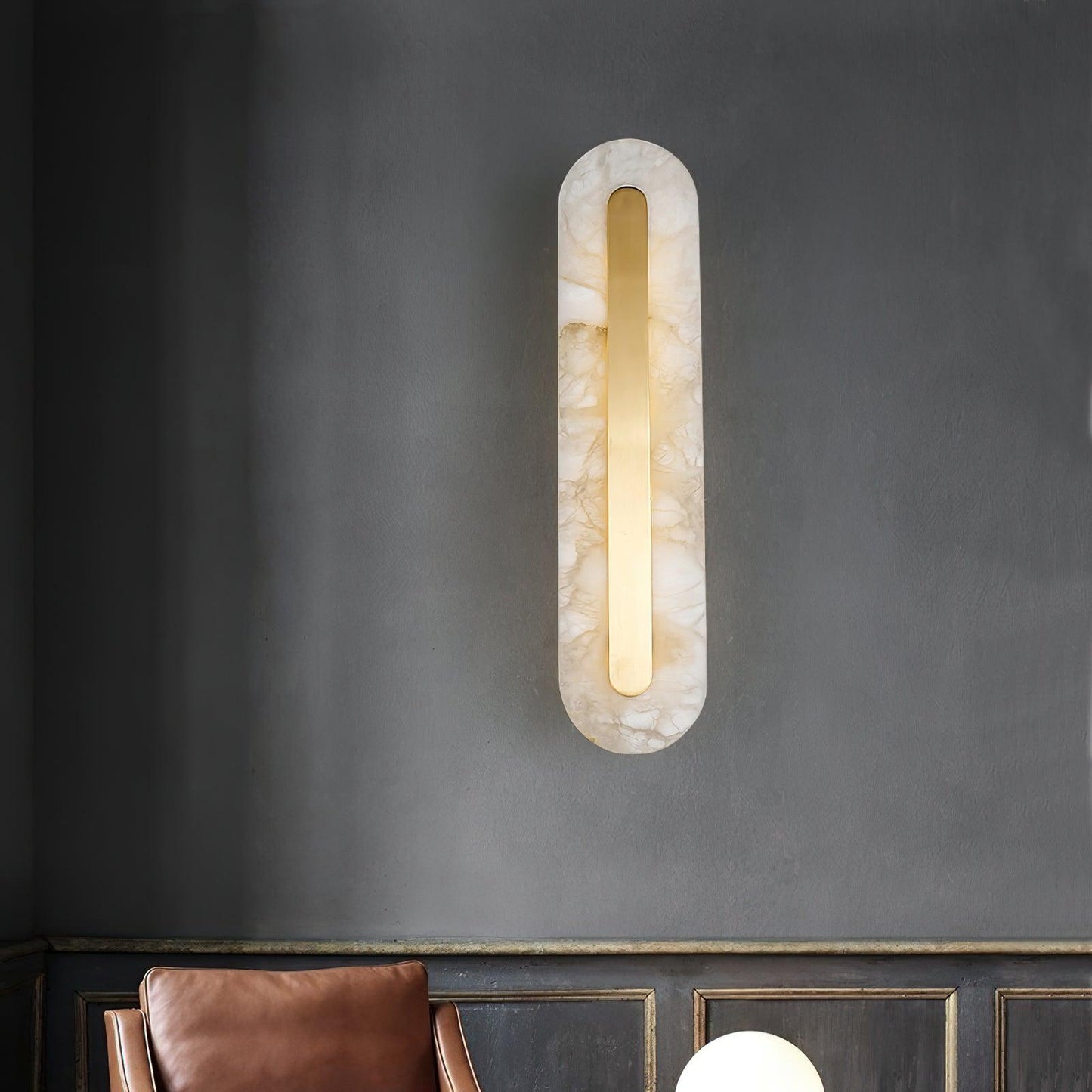 Selvia Wandlamp van Albast