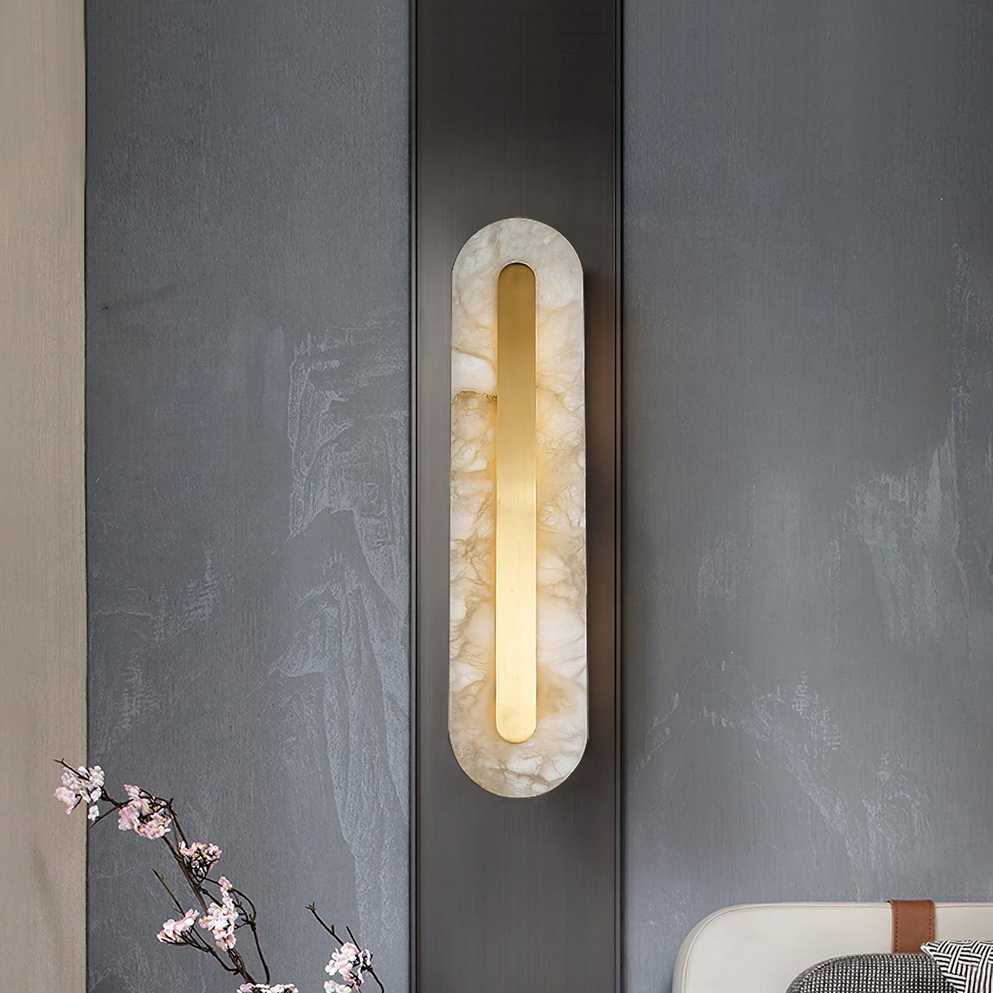Selvia Wandlamp van Albast