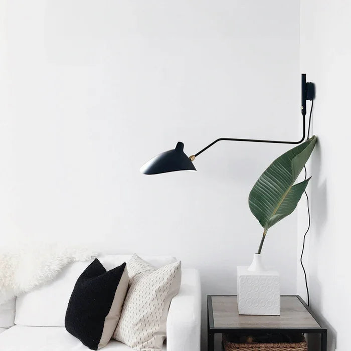 Wandlamp met Dubbele Verstelbare Arm voor Lezen en Accentverlichting