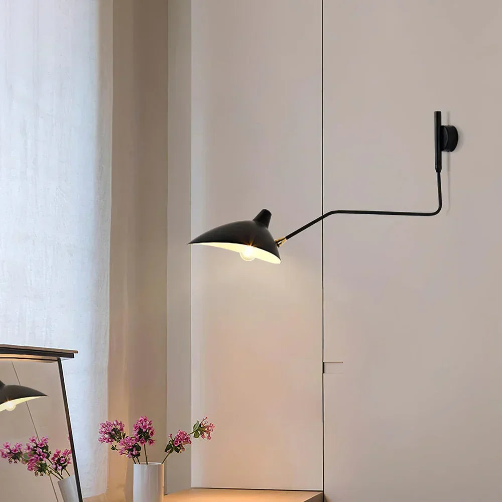 Wandlamp met Dubbele Verstelbare Arm voor Lezen en Accentverlichting