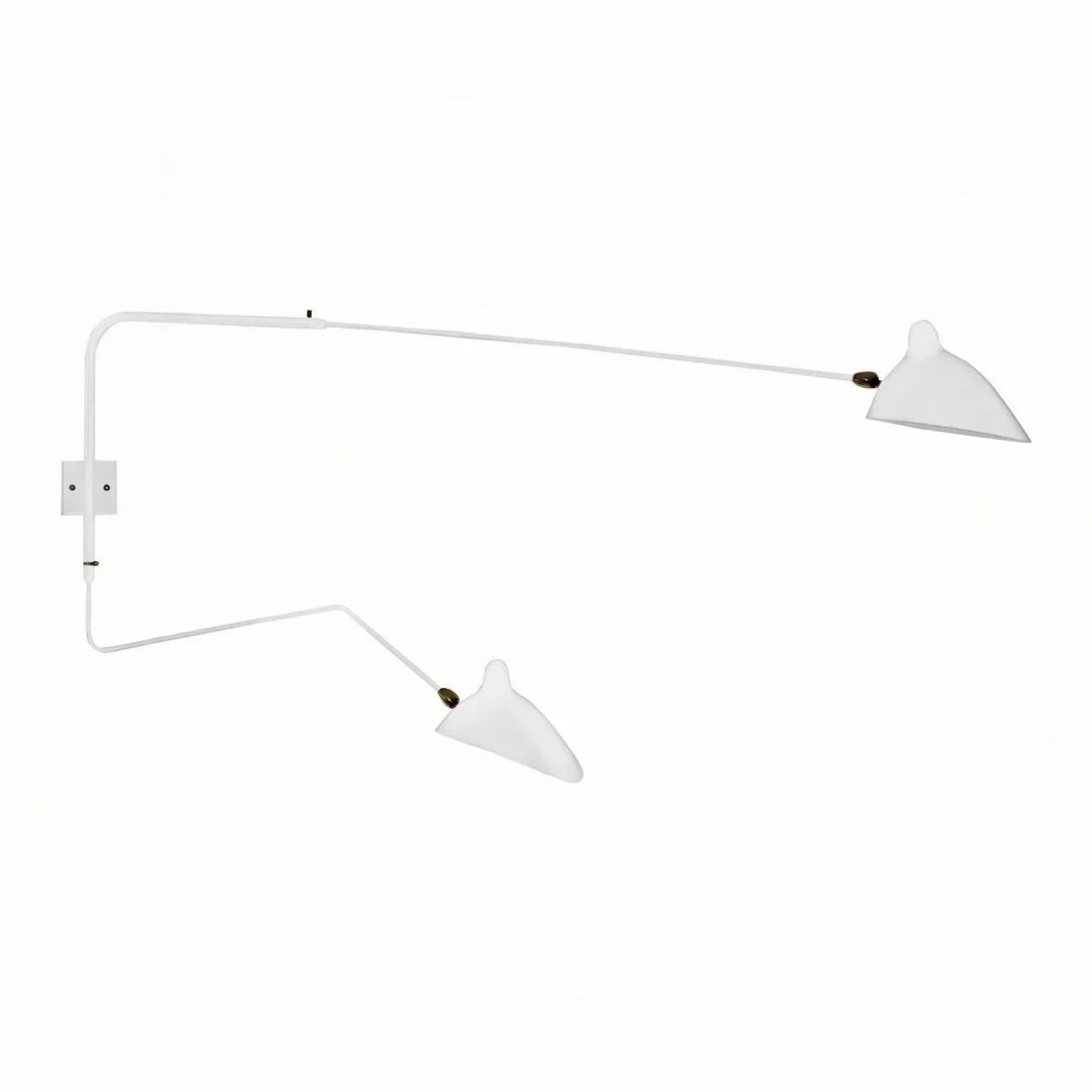 Wandlamp met Dubbele Verstelbare Arm voor Lezen en Accentverlichting