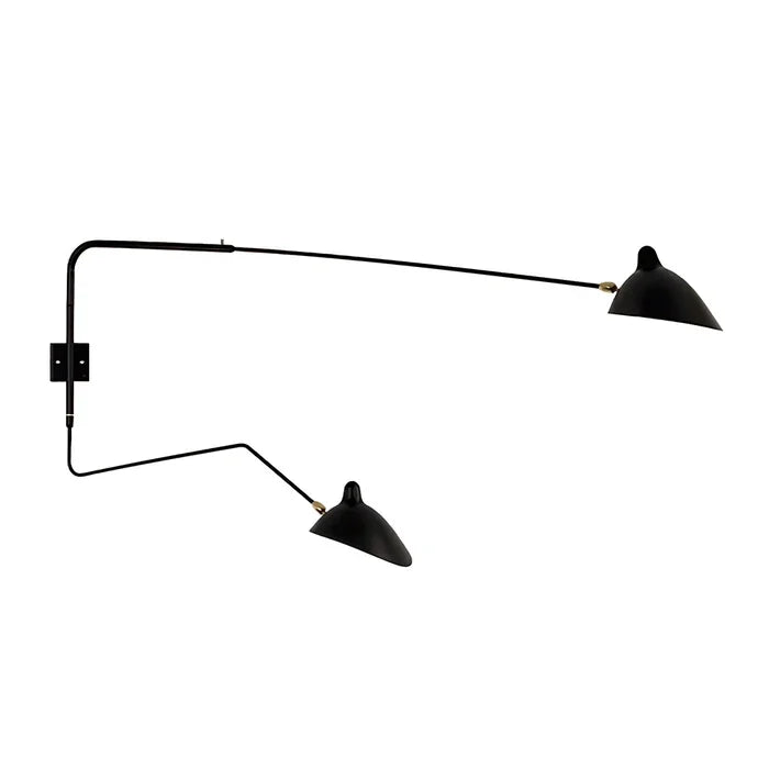 Wandlamp met Dubbele Verstelbare Arm voor Lezen en Accentverlichting