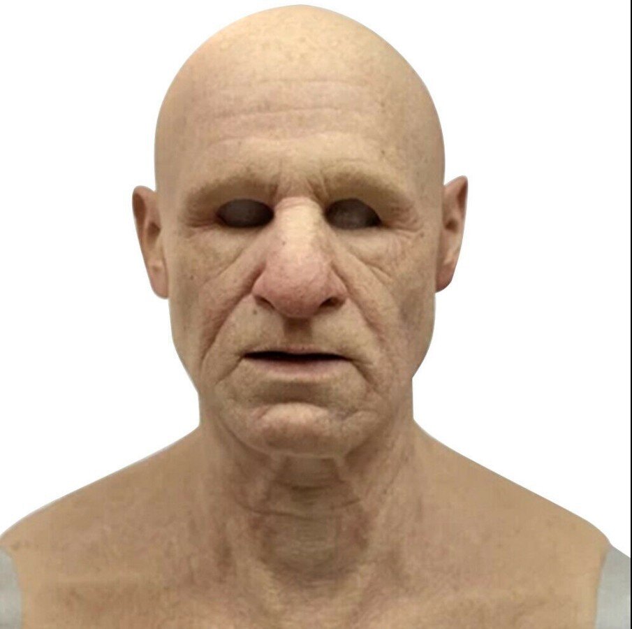Realistisch Oude Man Masker voor Halloween – Angstaanjagend Latex Kostuum Accessoire