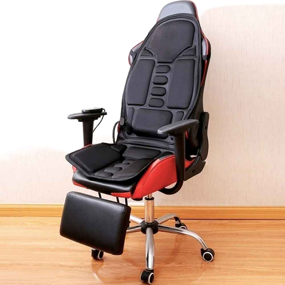 Ergonomische Massage-Zitkussen | Shiatsu- & Vibratiemassage voor Nek, Rug & Bovenbenen | Inschakelbare Warmtefunctie | Inclusief Auto-Adapter & Afstandsbediening