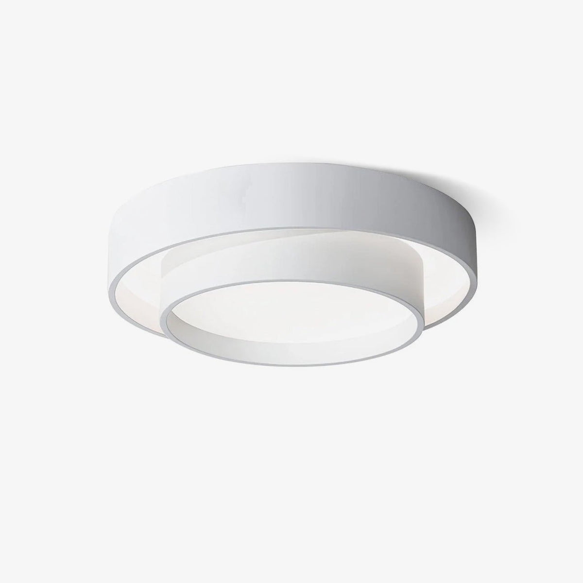 Orina Plafondlamp Dubbele Ring Grijs&Zwart&Wit Cilindervorm