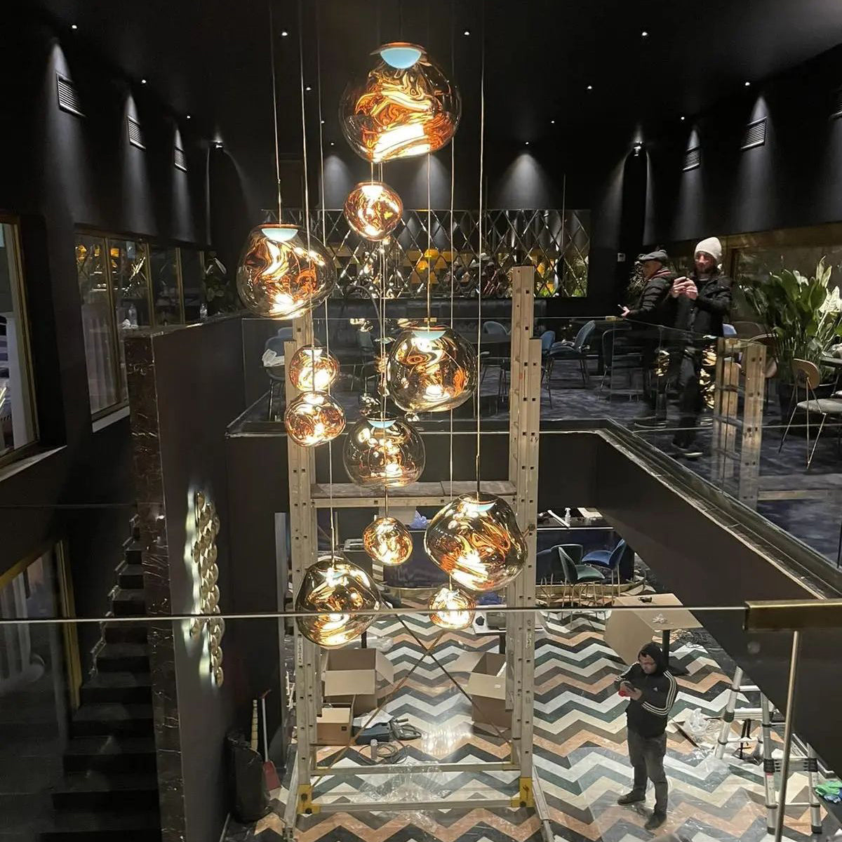 Meervlammige Pendelarmatuur | Sculpturaal Melt Design