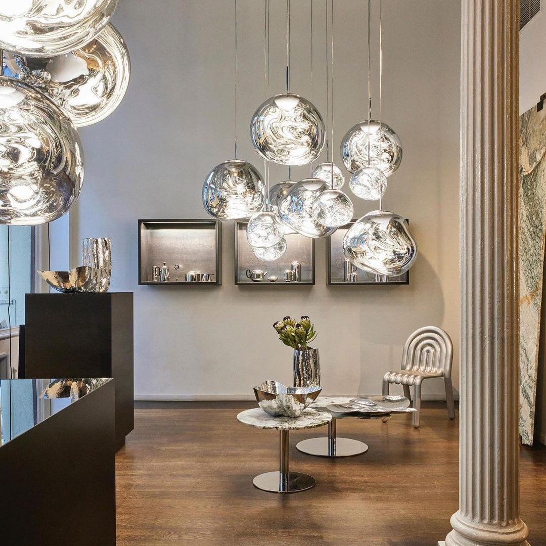 Meervlammige Pendelarmatuur | Sculpturaal Melt Design