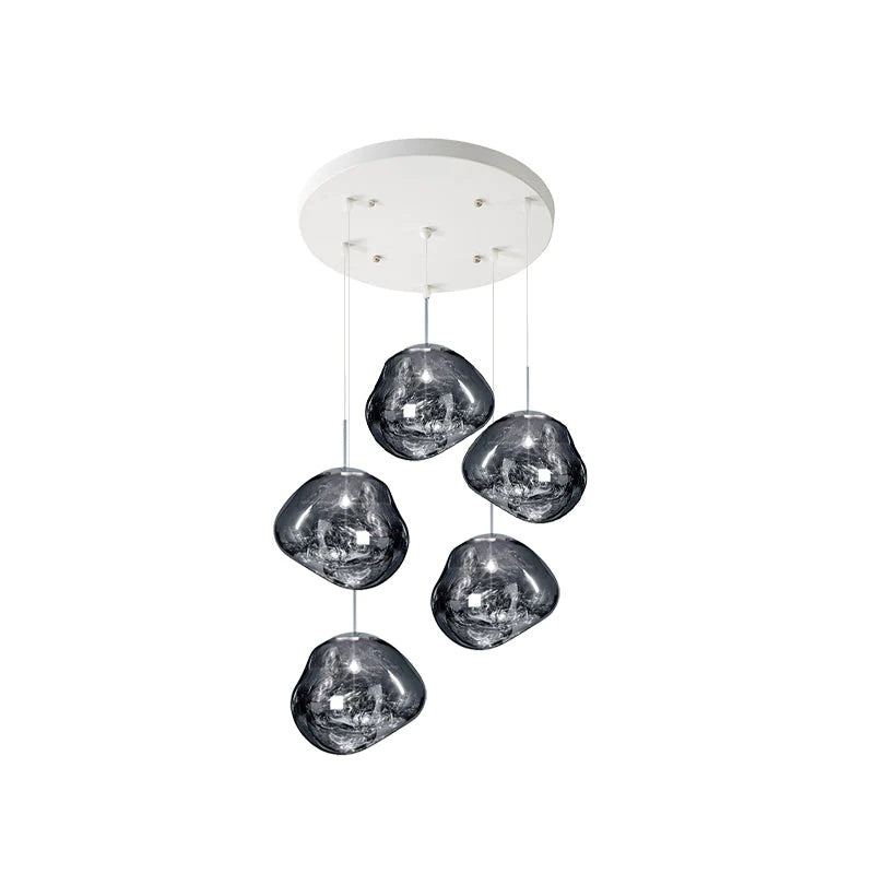 Meervlammige Pendelarmatuur | Sculpturaal Melt Design