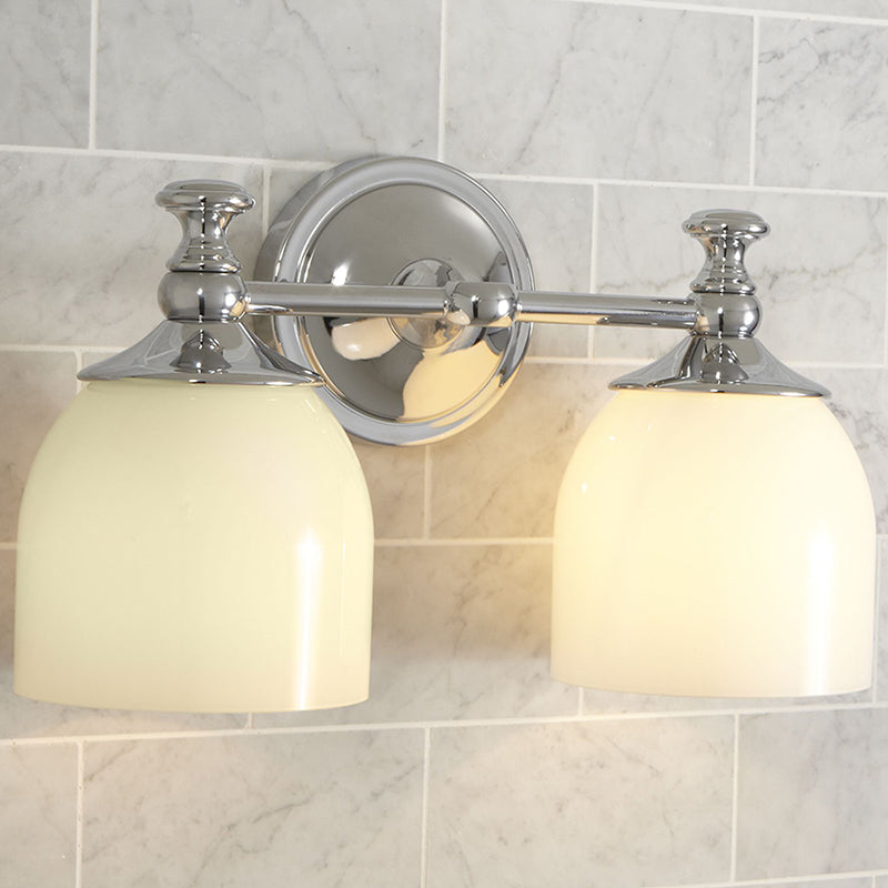 Lumen Wandlamp Moderne Minimalistische Korte Arm in Chroom Metaal Glas