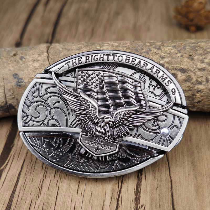 Metalen Ovale Cowboys Gürtelschnalle