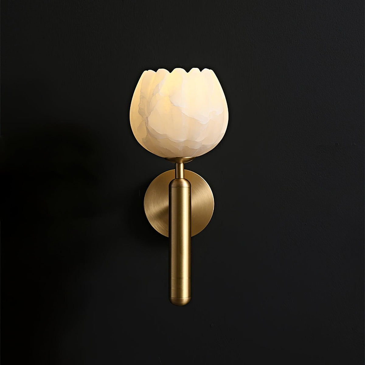 Ralin Alabaster Bloemen Wandlamp