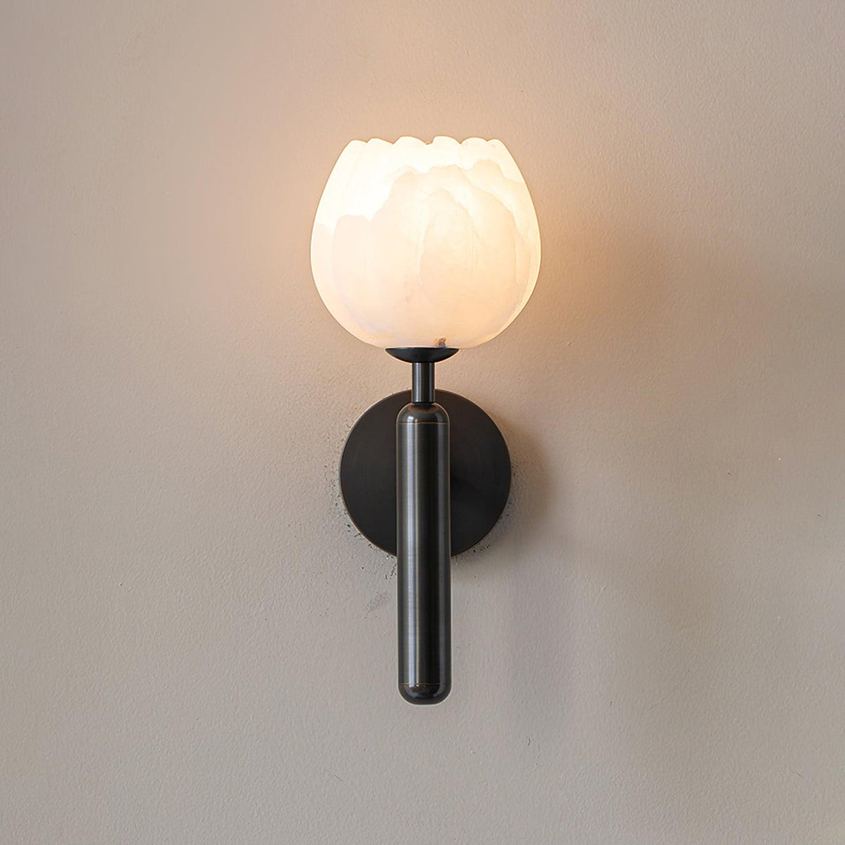 Ralin Alabaster Bloemen Wandlamp