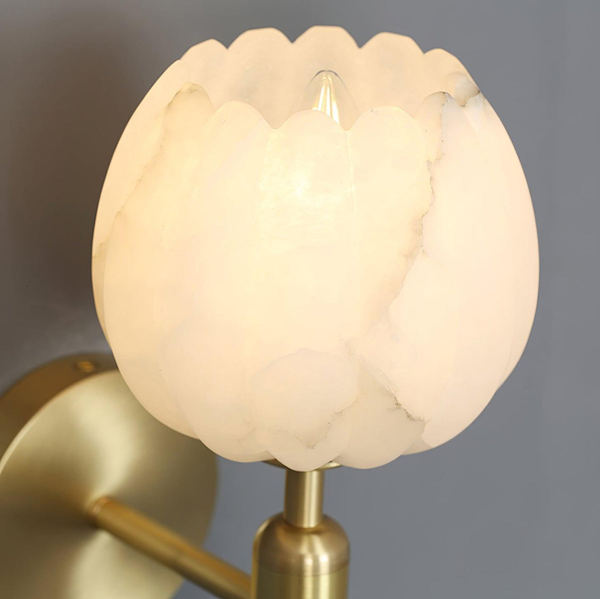 Ralin Alabaster Bloemen Wandlamp
