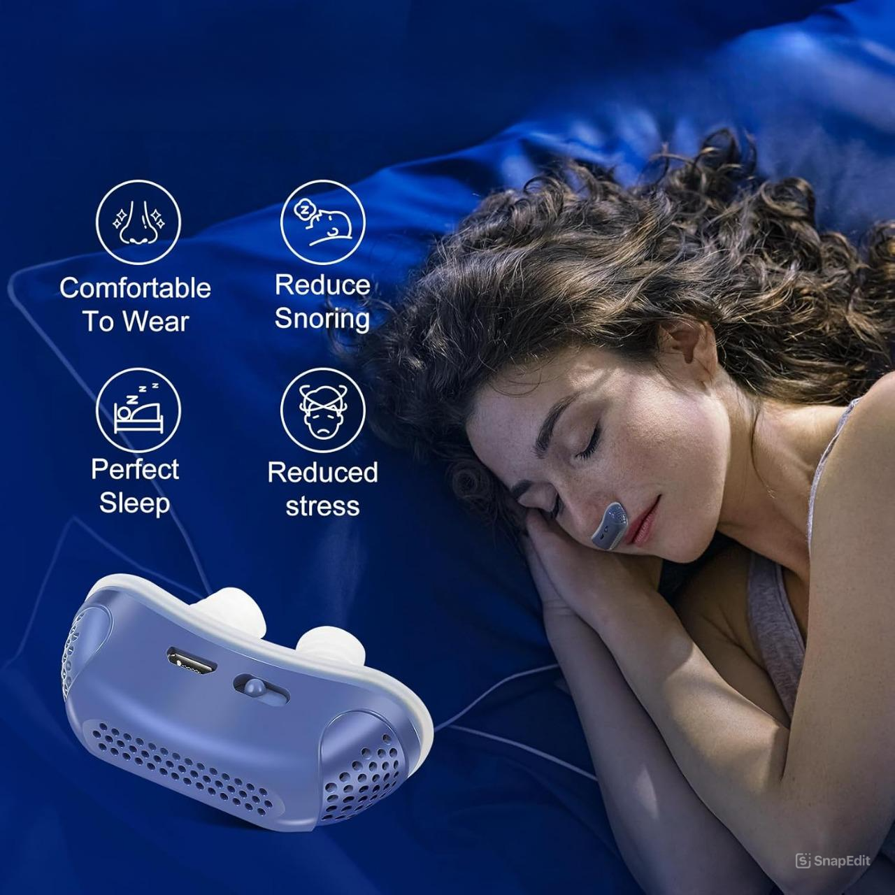 MicroBreath CPAP Lite | Reisvriendelijk Micro CPAP Slaapapparaat – Neussteun Alternatief
