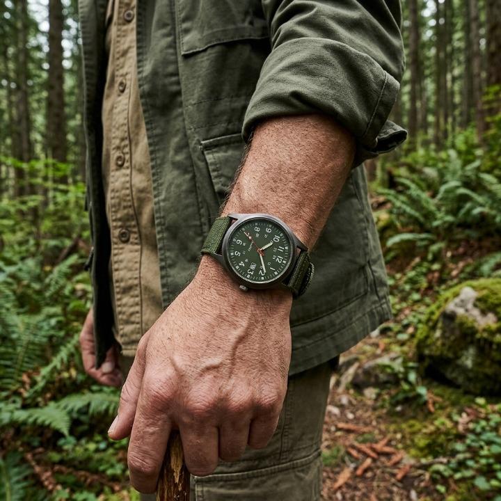 Militaire Horloge Heren – Analoge Outdoor-Horloge met Nylon Band en Datumweergave