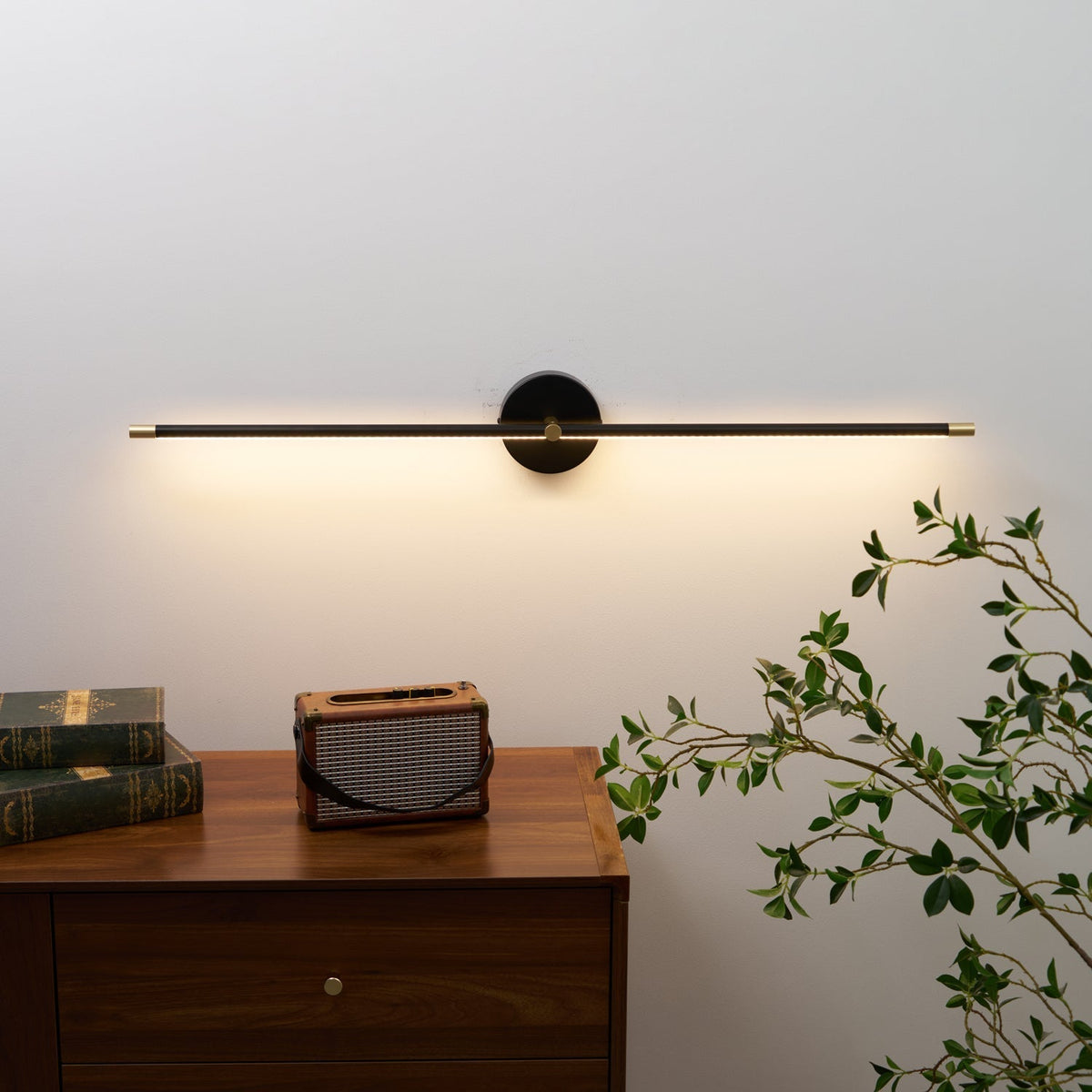 Wandlamp Minimalistisch Lineaire Stang Dubbel Eind Accent Moderne Stijl