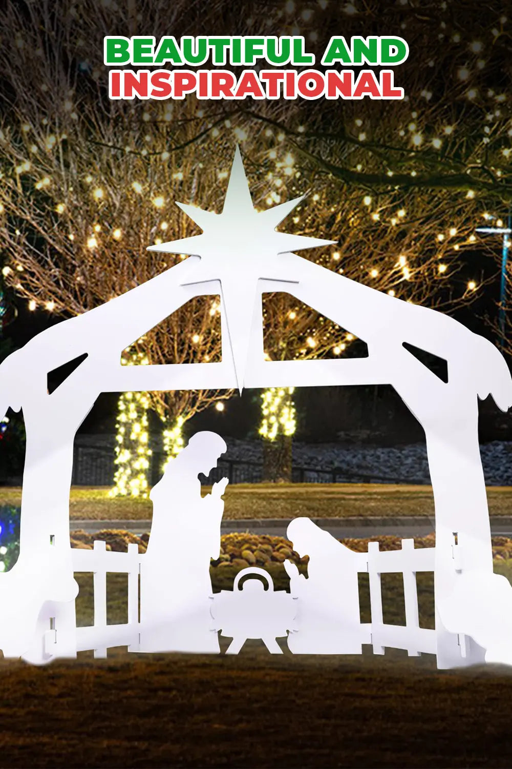 Heilige Nacht Buiten Kerststal Set