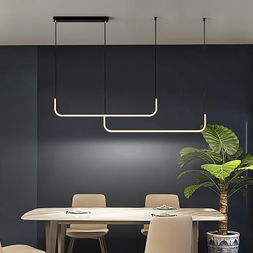 Arisha Moderne LED Hanglamp Goud/Zwart Metaal Eet-/Woonkamer