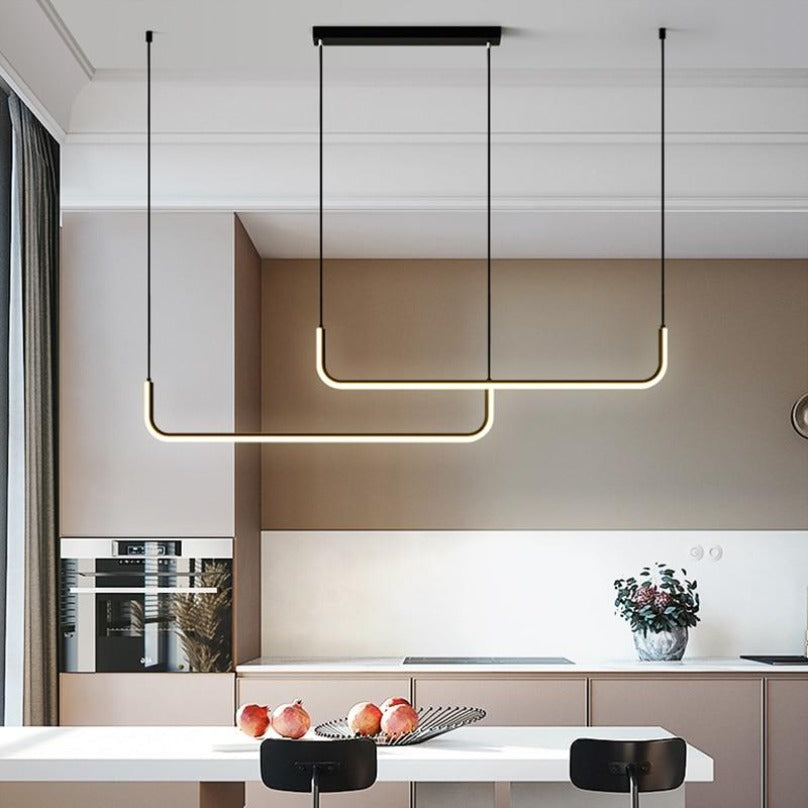 Arisha Moderne LED Hanglamp Goud/Zwart Metaal Eet-/Woonkamer