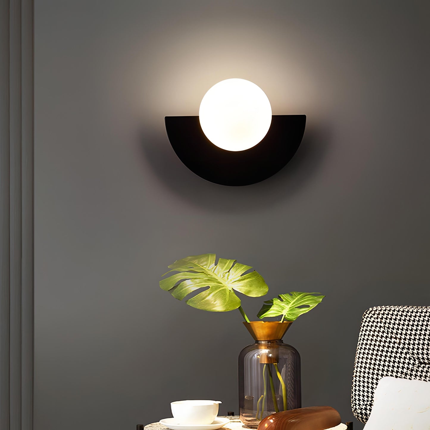 Novara Halve Maan Wandlamp | Orntli