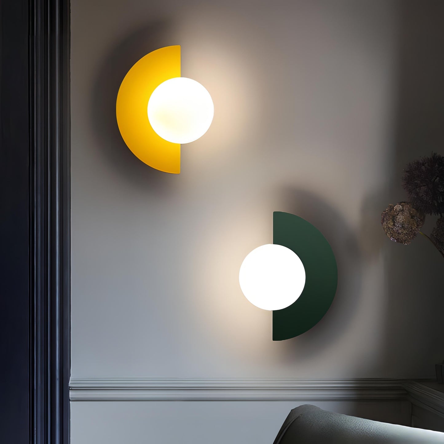 Novara Halve Maan Wandlamp | Orntli