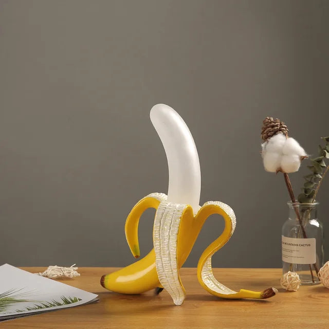 Stijlvolle Banaan Tafellamp met Warm LED Licht voor Woon- of Slaapkamer