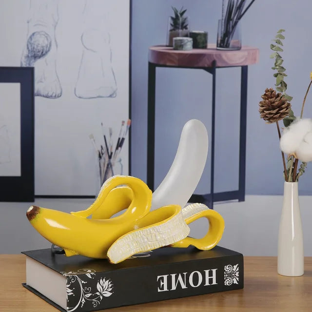 Stijlvolle Banaan Tafellamp met Warm LED Licht voor Woon- of Slaapkamer