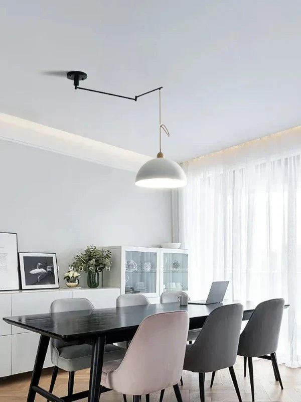 Moderne Plafondlamp met Verstelbare Lichtarmen voor Flexibele Verlichting