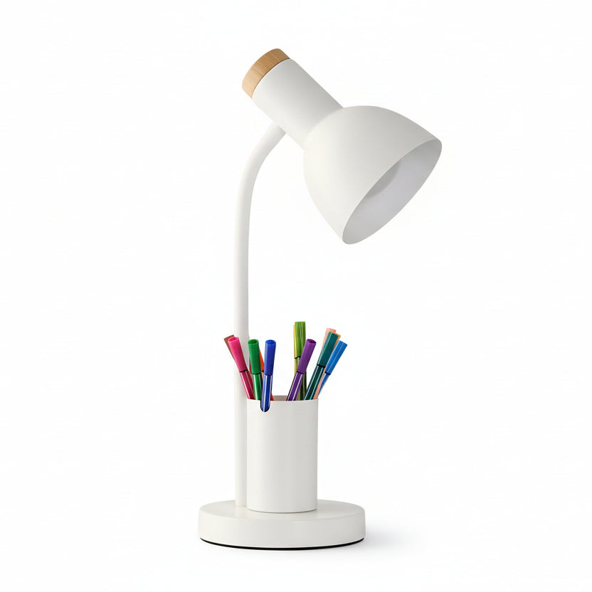 BRIGHTHOLD – Moderne LED Tafellamp met Pennenhouder voor Bureau & Thuis